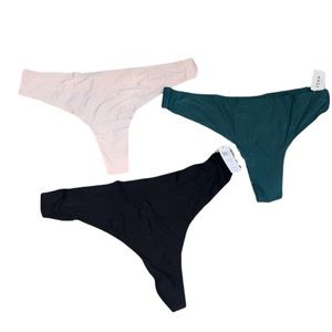 Set of Three Stretch Thongs